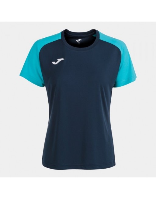 ACADEMY IV SHORT SLEEVE T-SHIRT NAVY FLUOR TURQUOISE