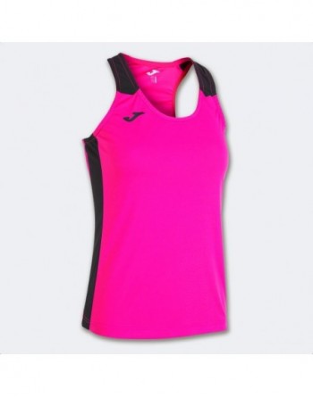 RECORD II TANK TOP FLUOR PINK BLACK