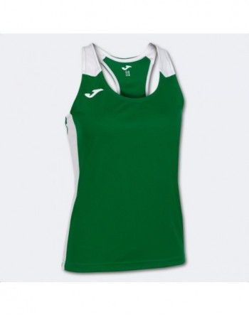 RECORD II TANK TOP GREEN WHITE