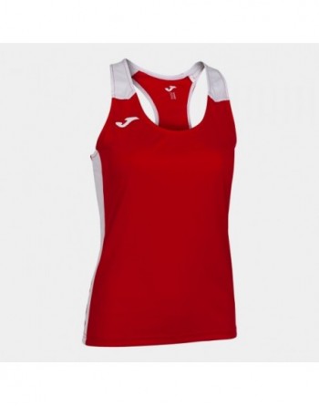 RECORD II TANK TOP RED WHITE