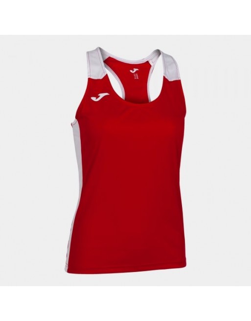 RECORD II TANK TOP RED WHITE