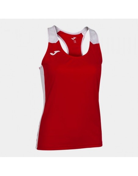 RECORD II TANK TOP RED WHITE