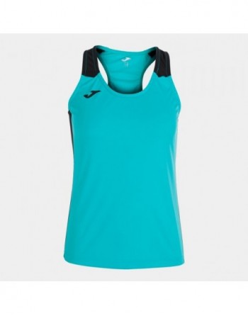 RECORD II TANK TOP TURQUOISE BLACK