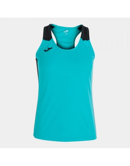 RECORD II TANK TOP TURQUOISE BLACK