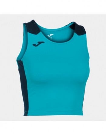 RECORD II TOP FLUOR TURQUOISE-NAVY