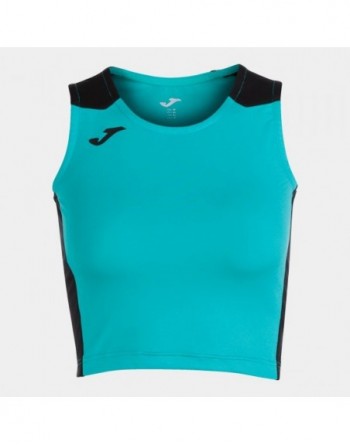 RECORD II TOP TURQUOISE BLACK