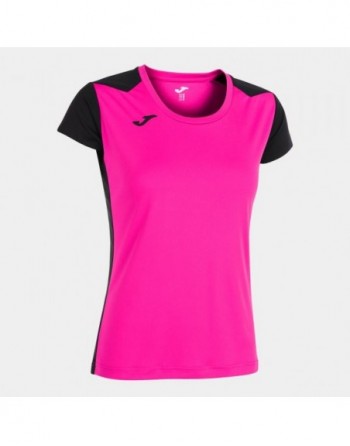 RECORD II SHORT SLEEVE T-SHIRT FLUOR PINK BLACK