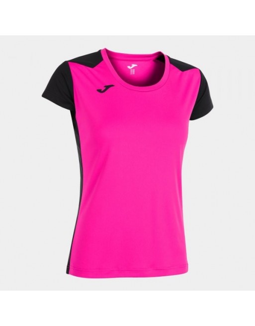 RECORD II SHORT SLEEVE T-SHIRT FLUOR PINK BLACK