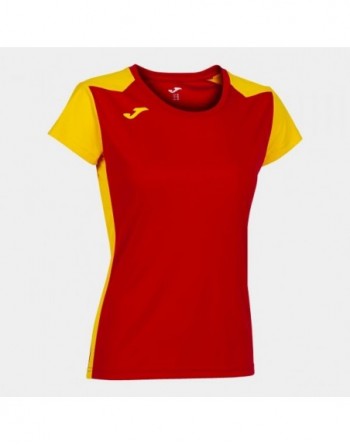 RECORD II SHORT SLEEVE T-SHIRT RED YELLOW