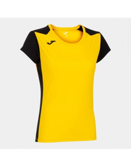 RECORD II SHORT SLEEVE T-SHIRT YELLOW BLACK