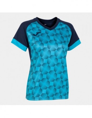 SUPERNOVA III SHORT SLEEVE T-SHIRT NAVY FLUOR TURQUOISE