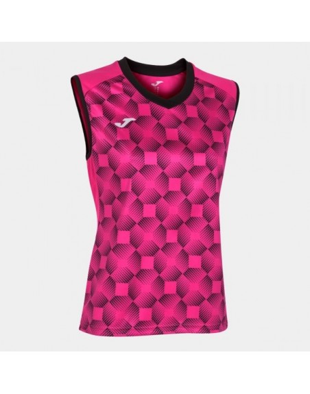 SUPERNOVA III SLEEVELESS SHIRT FLUOR PINK BLACK