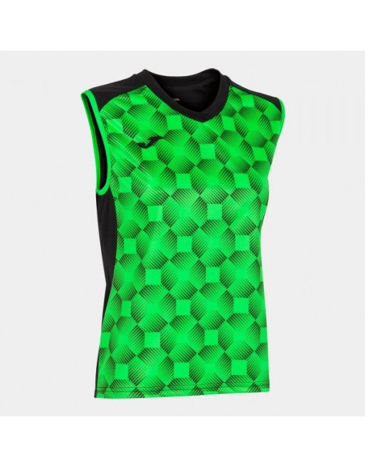 SUPERNOVA III SLEEVELESS SHIRT BLACK FLUOR GREEN