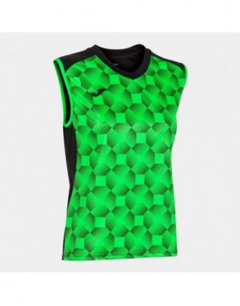 SUPERNOVA III SLEEVELESS SHIRT BLACK FLUOR GREEN