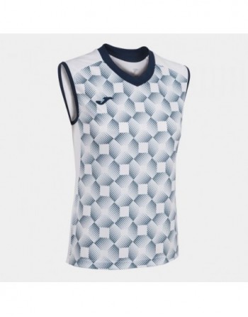 SUPERNOVA III SLEEVELESS SHIRT WHITE NAVY