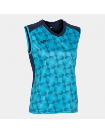 SUPERNOVA III SLEEVELESS SHIRT NAVY FLUOR TURQUOISE