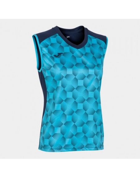 SUPERNOVA III SLEEVELESS SHIRT NAVY FLUOR TURQUOISE