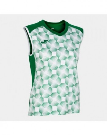 SUPERNOVA III SLEEVELESS SHIRT GREEN WHITE