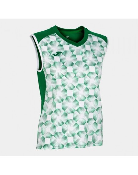 SUPERNOVA III SLEEVELESS SHIRT GREEN WHITE