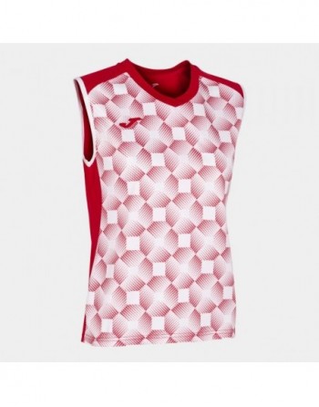 SUPERNOVA III SLEEVELESS SHIRT RED WHITE