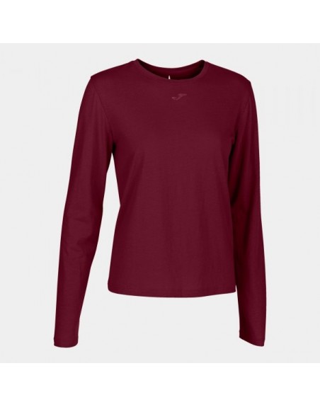 ORGANIC LONG SLEEVE T-SHIRT BURGUNDY