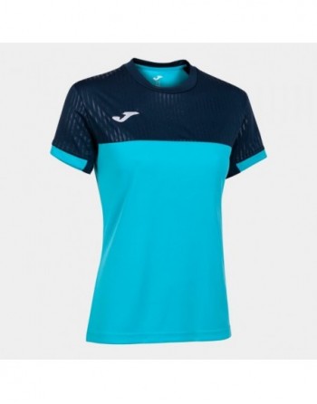 MONTREAL SHORT SLEEVE T-SHIRT FLUOR TURQUOISE-NAVY