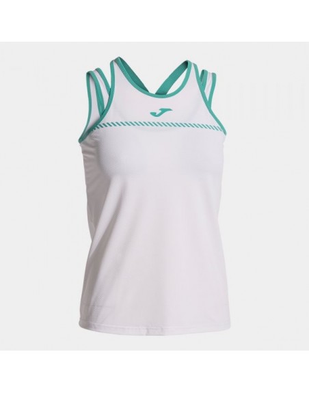 SMASH TANK TOP WHITE TURQUOISE