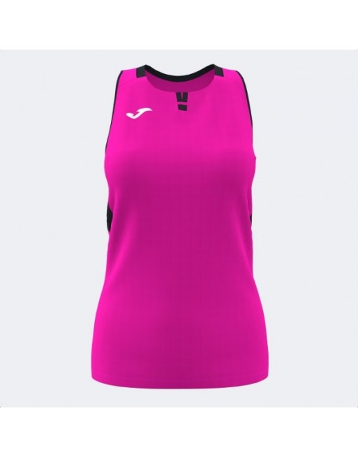 RANKING SLEEVELESS SHIRT FLUOR PINK BLACK