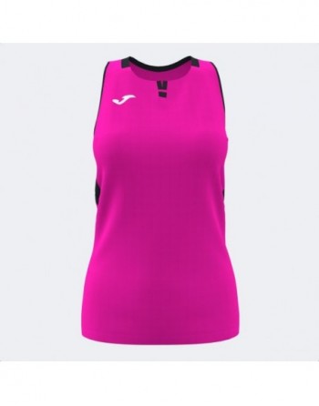RANKING SLEEVELESS SHIRT FLUOR PINK BLACK