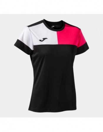 CREW V SHORT SLEEVE T-SHIRT BLACK PINK WHITE