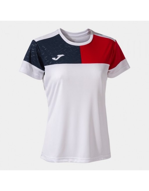 CREW V SHORT SLEEVE T-SHIRT WHITE RED NAVY