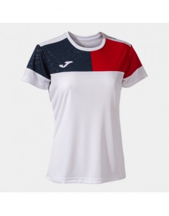 CREW V SHORT SLEEVE T-SHIRT WHITE RED NAVY