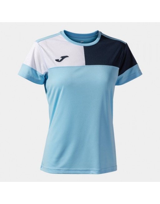 CREW V SHORT SLEEVE T-SHIRT SKY BLUE NAVY WHITE