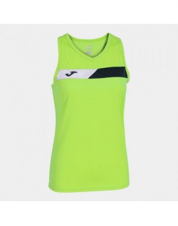 COURT SLEEVELESS SHIRT LIME BLACK WHITE