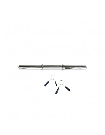 BARRA MANCUERNA 45CM CON FIJACIONES MUELLE