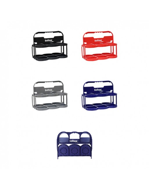 PORTABOTELLAS PLEGABLE DELUXE  PARA 6 BOTELLAS