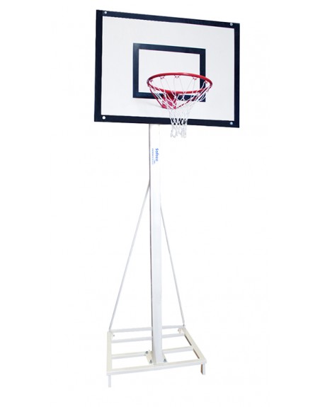 JUEGO CANASTAS MINIBASKET DELUXE MONOTUBO TUBO 100 TRASLADABLE 2 RUEDAS CON CARRO  -SIN TABLERO,ARO