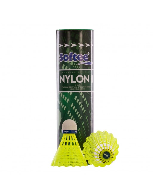 VOLANTES BADMINTON SOFTEE 'NYLON II' 6UDS