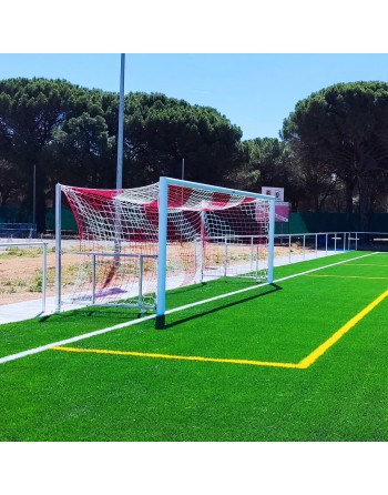 JGO PORTERÍAS AL. FÚTBOL7 90MM ABATIBLES ARQUILLOS GALV CALIENTE