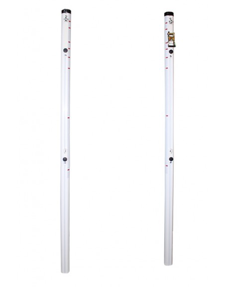 JUEGO POSTES MULTIALTURAS ALUMINIO TUBO DE 90MM FIJOS