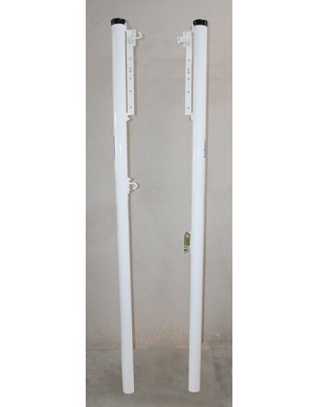 JUEGO POSTES VOLEIBOL FIJOS ALUMINIO Ø 90MM