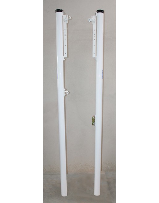 JUEGO POSTES VOLEIBOL FIJOS ALUMINIO Ø 90MM