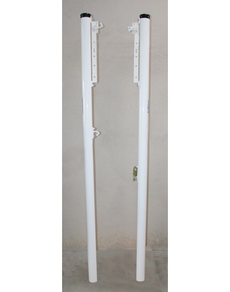 JUEGO POSTES VOLEIBOL FIJOS ALUMINIO Ø 90MM